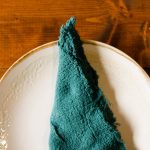 Green  chiffon napkin