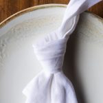 White linen napkin