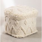Ivory Oasis Pouf