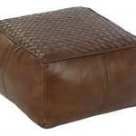 Leather Pouf