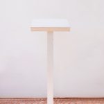 White wooden lectern